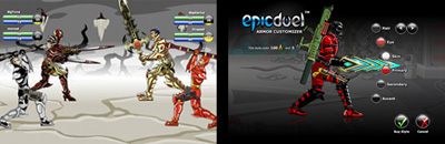 Epic Duel Combat and Character Customization